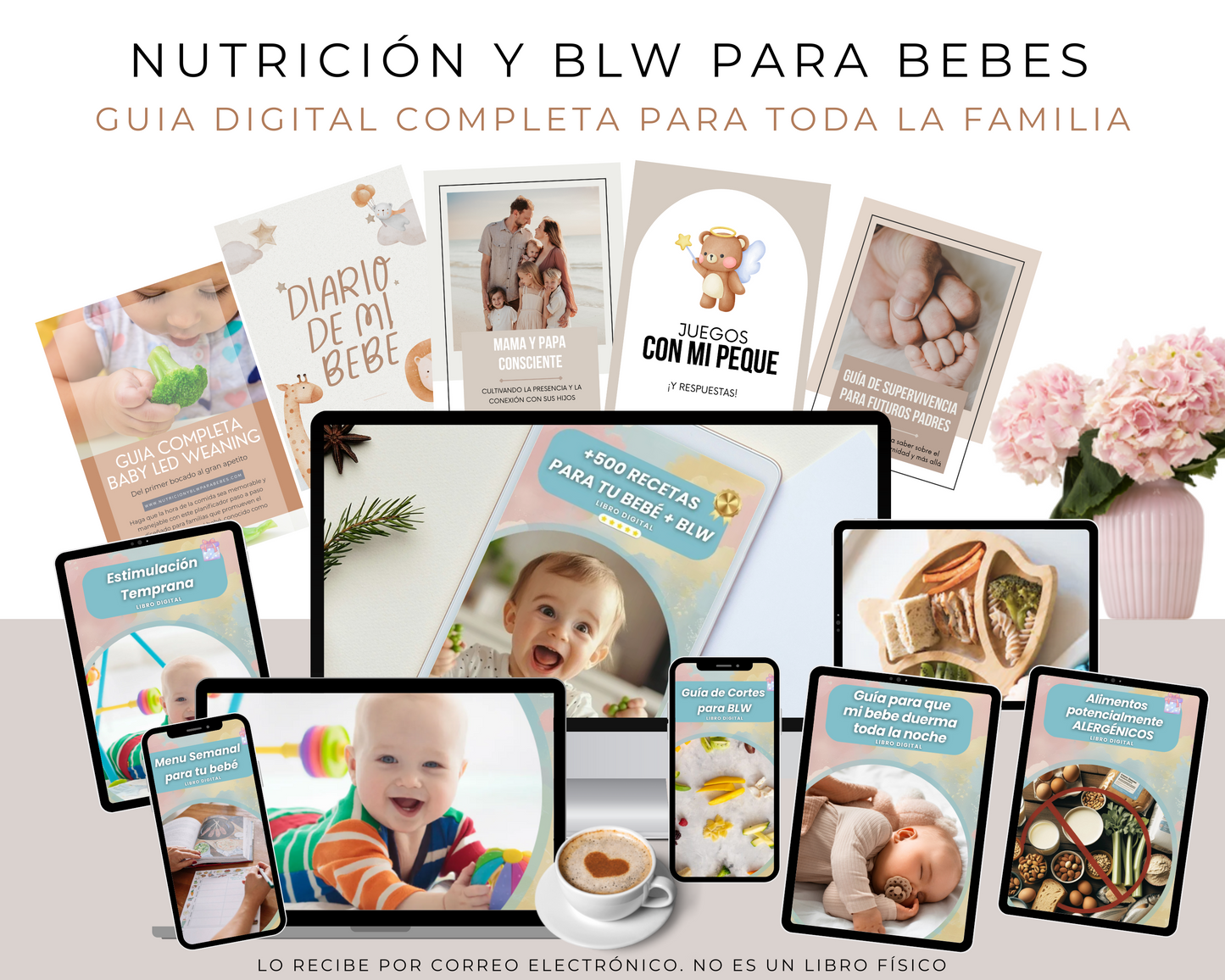 +500 Recetas: Nutrición y BLW para tu bebe + 9 libros exclusivos de regalo 🧸